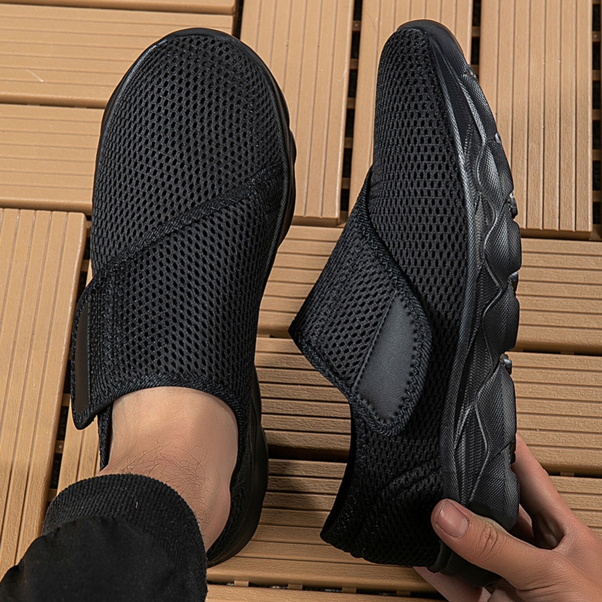 Nieuwe heren ademende mesh wan - Sneaker Box recensie en prijs